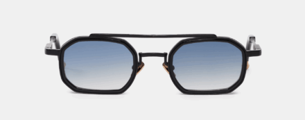 Sunglasses Model Anthony in C303 with light blue gradient lenses from John Dalia