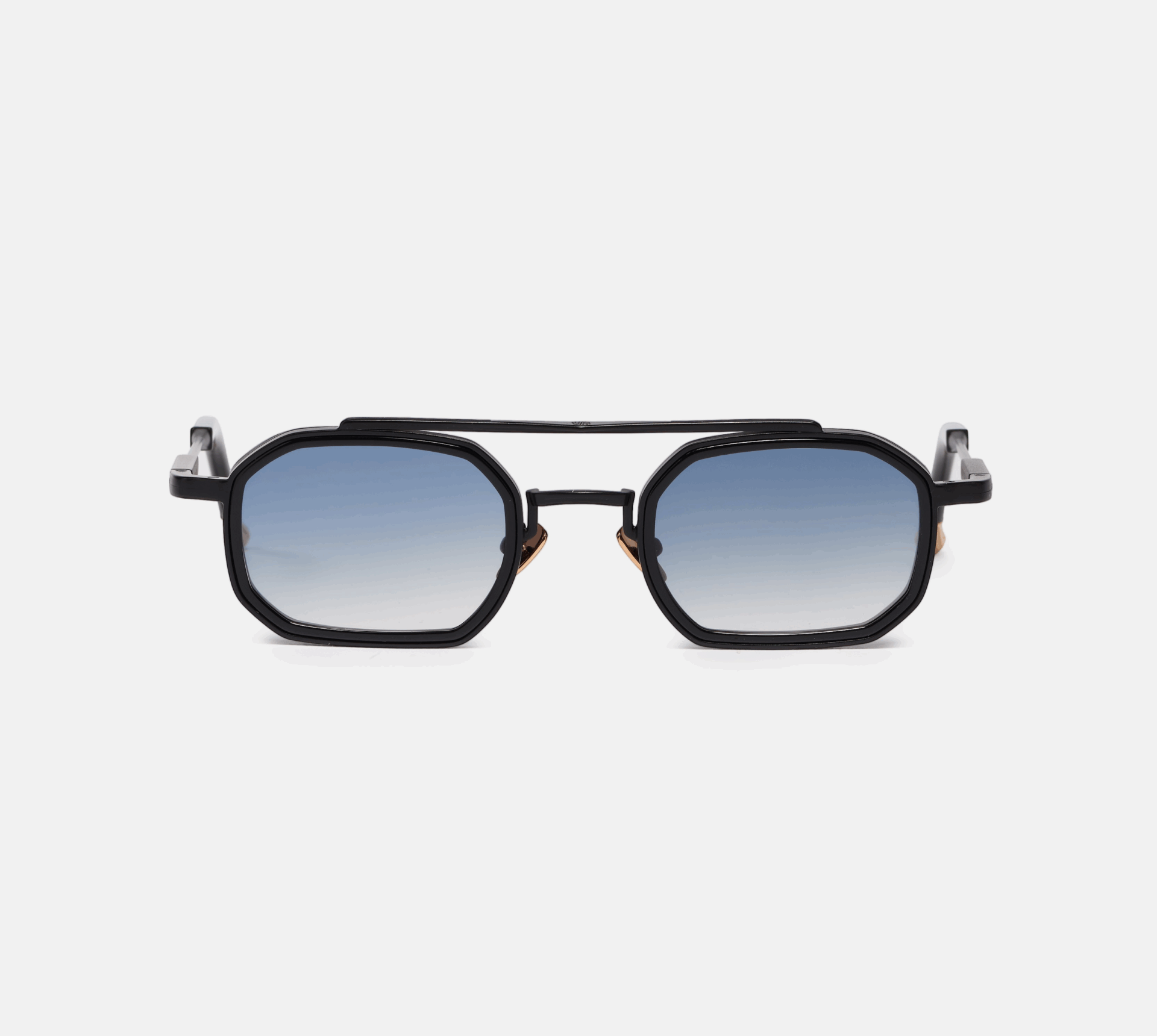 Sunglasses Model Anthony in C303 with light blue gradient lenses from John Dalia