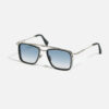 Sunglasses Model Brad 2.0 in C107 with clear blue gradient lenses from John Dalia
