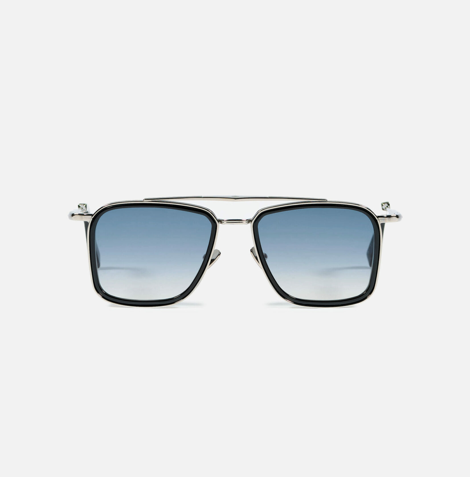 Sunglasses Model Brad 2.0 in C107 with clear blue gradient lenses from John Dalia