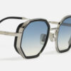 Sunglasses Model Keaton in C107 with Clear Blue gradient lenses from John Dalia
