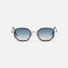 Sunglasses Model Keaton in C107 with Clear Blue gradient lenses from John Dalia