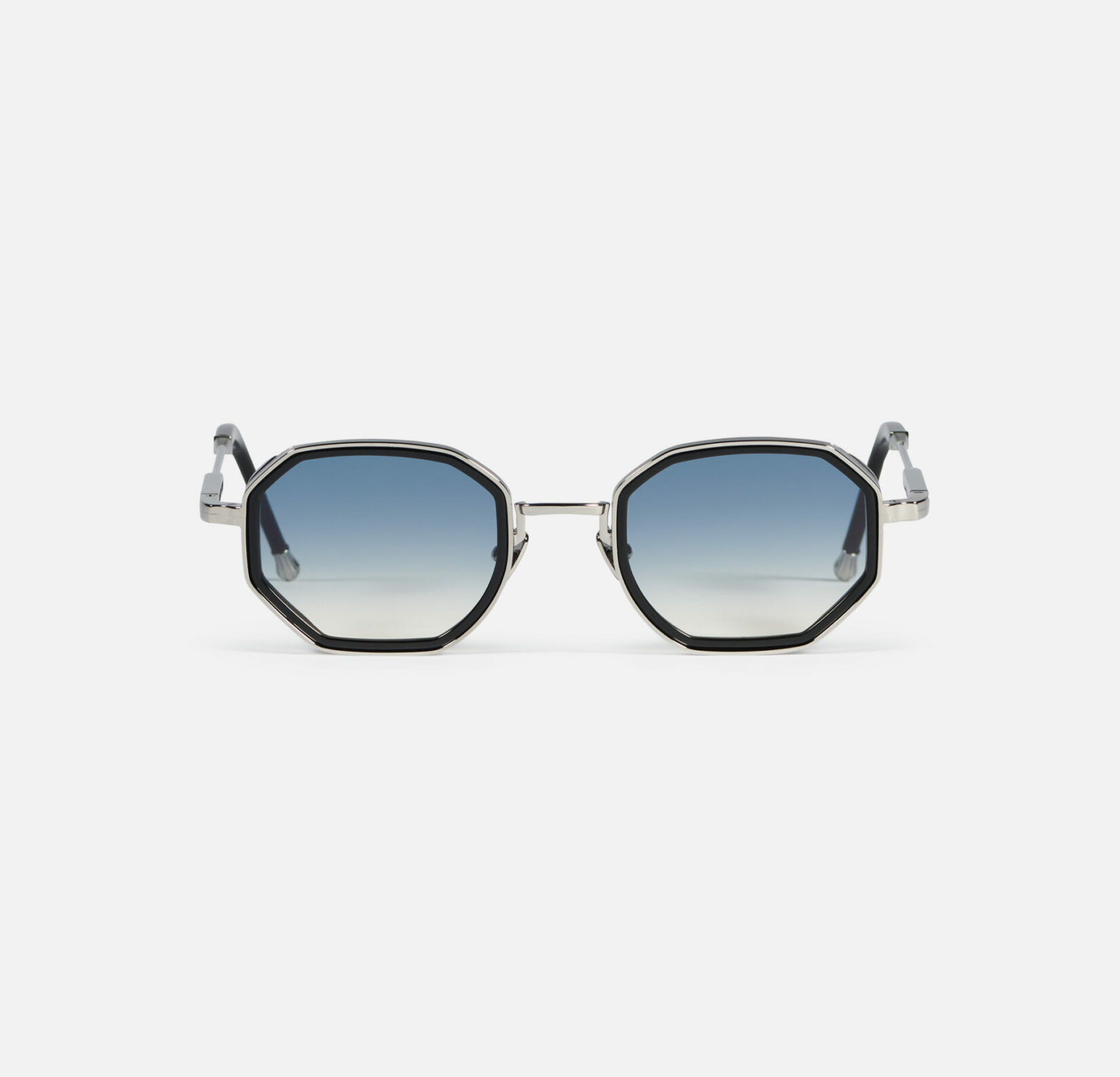 Sunglasses Model Keaton in C107 with Clear Blue gradient lenses from John Dalia