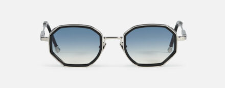 Sunglasses Model Keaton in C107 with Clear Blue gradient lenses from John Dalia