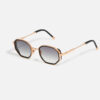 Sunglasses Model Keaton in C114 with grey gradient lenses from John Dalia