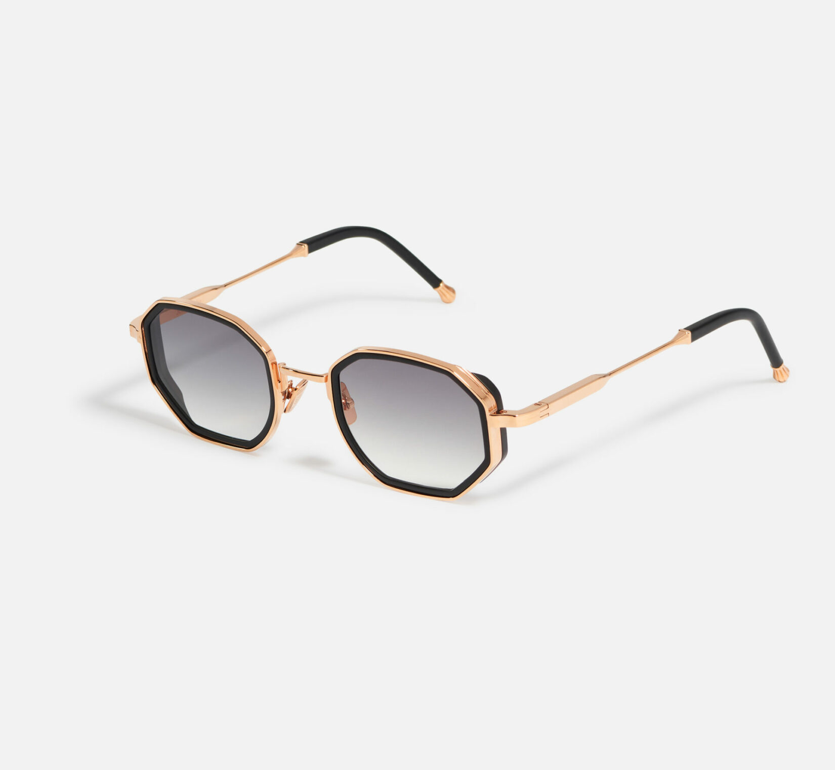 Sunglasses Model Keaton in C114 with grey gradient lenses from John Dalia