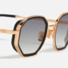 Sunglasses Model Keaton in C114 with grey gradient lenses from John Dalia