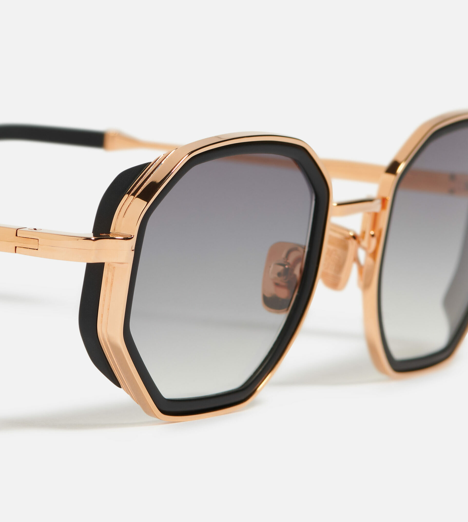 Sunglasses Model Keaton in C114 with grey gradient lenses from John Dalia