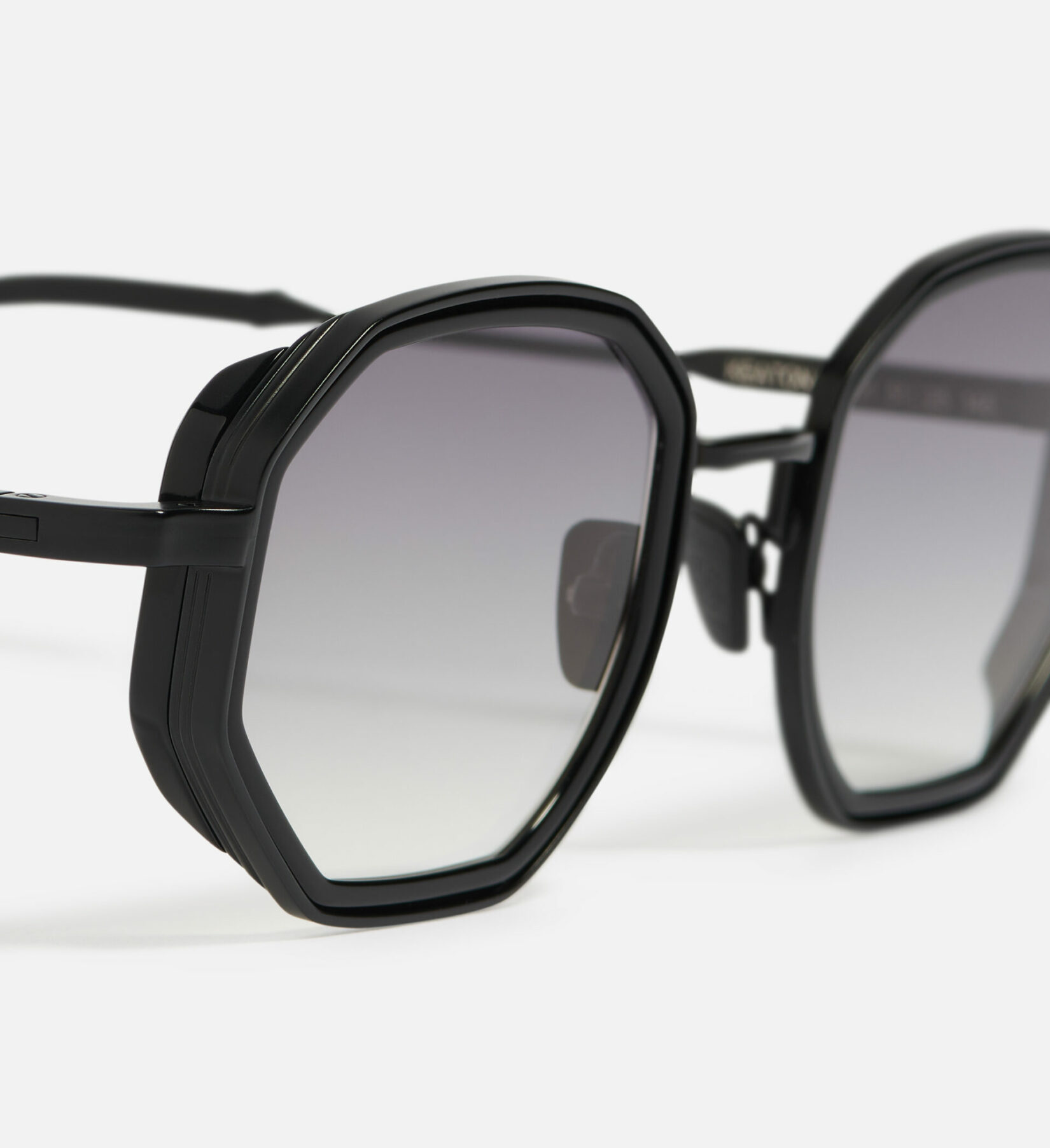 Sunglasses Model Keaton in C301 with grey gradient lenses from John Dalia