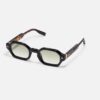 Sunglasses Model Project05 in C106 with clear green gradient lenses from John Dalia