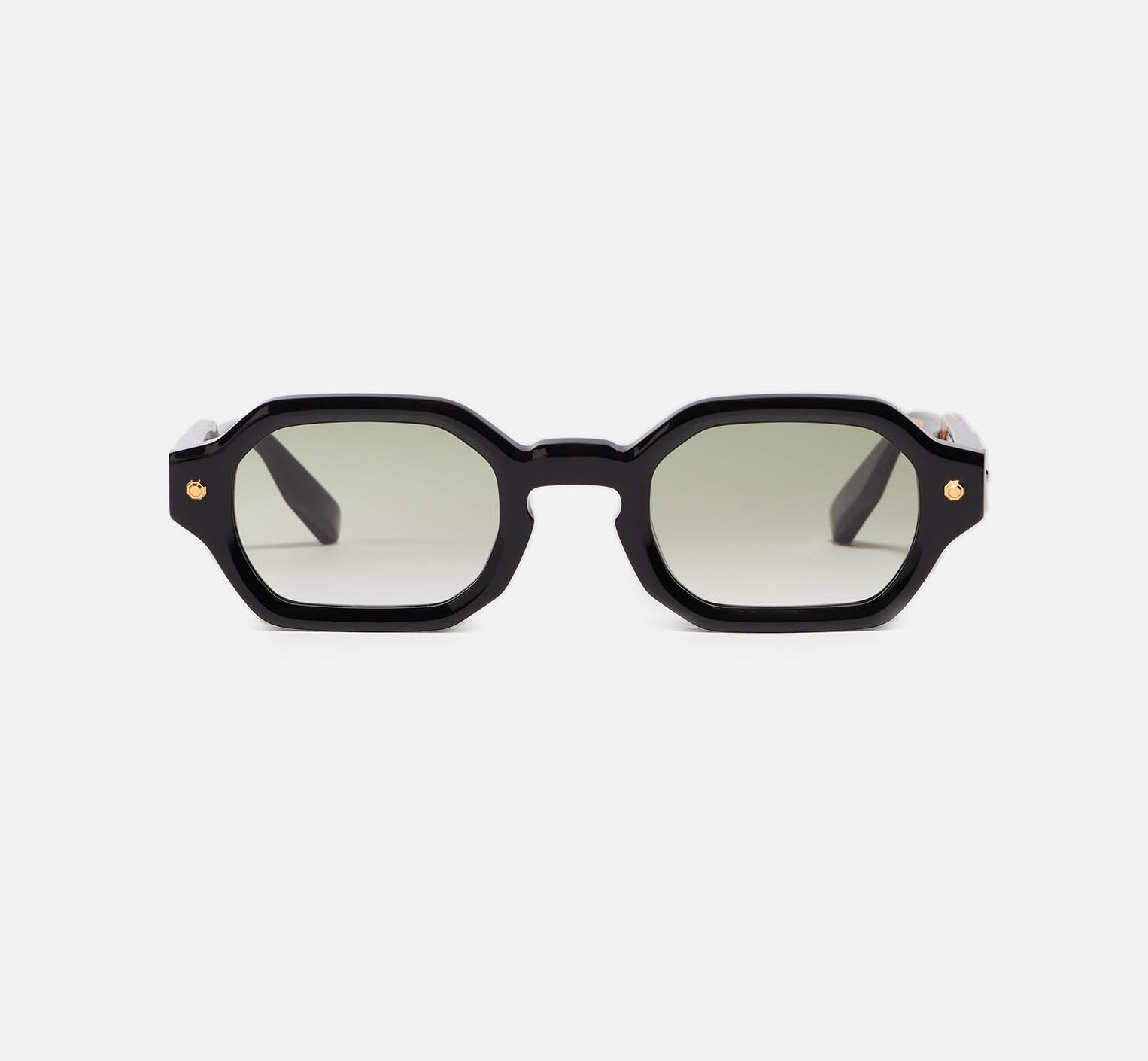 Sunglasses Model Project05 in C106 with clear green gradient lenses from John Dalia