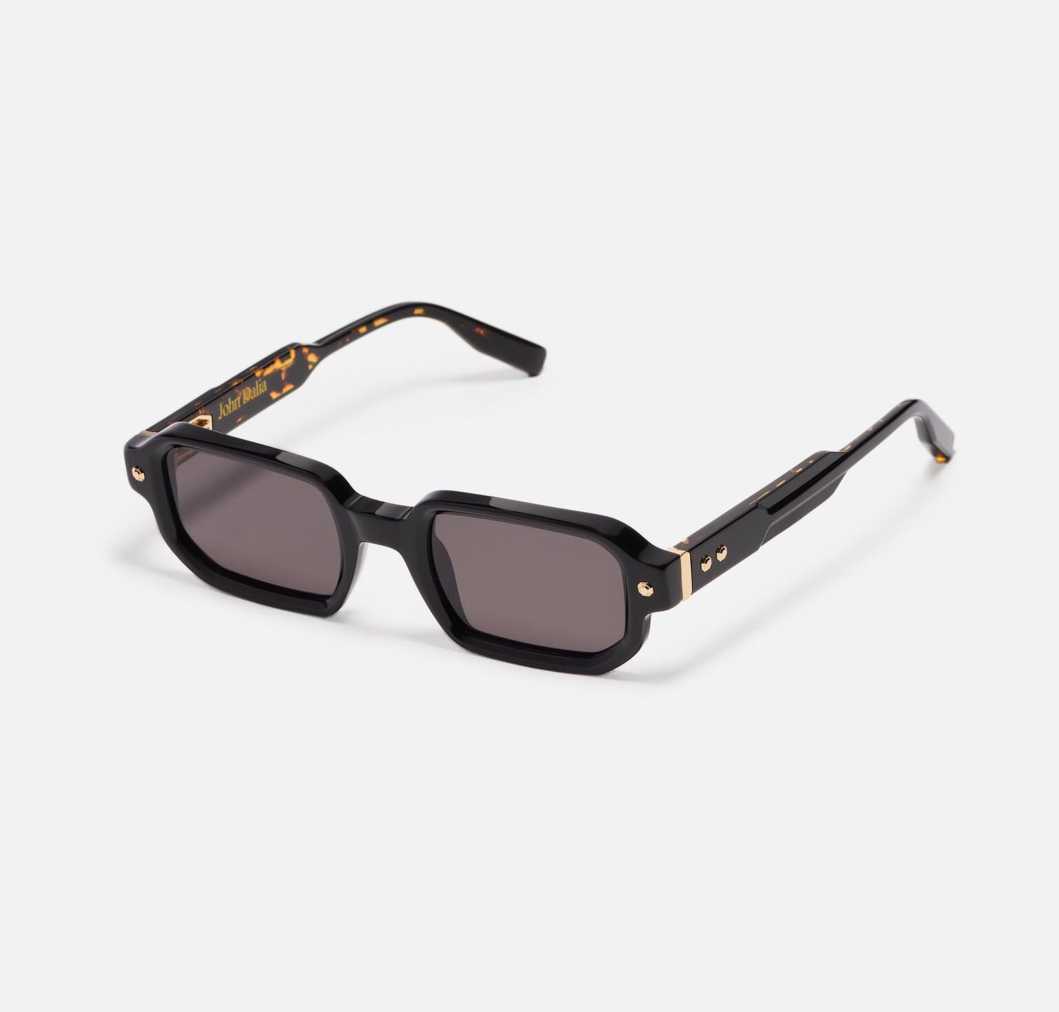 Sunglasses Model Project06 in C108 with solid black gradient lenses from John Dalia