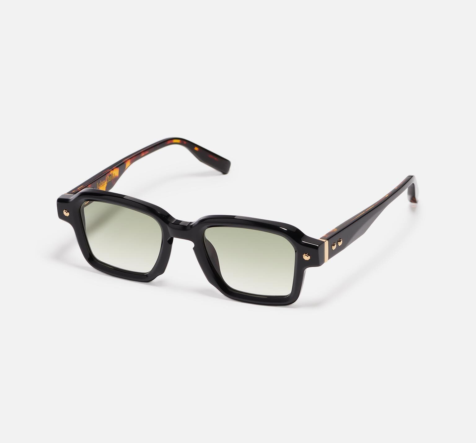 Sunglasses Model Project07 in C106 with clear green gradient lenses from John Dalia