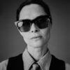 Sunglasses Model Bugsy in color Beau with Turquoise CR39 Lenses from Jacques Marie Mage