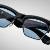 Sunglasses Model Bugsy in color Black with Cerulean CR39 Lenses from Jacques Marie Mage