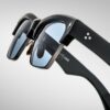 Sunglasses Model Bugsy in color Black with Cerulean CR39 Lenses from Jacques Marie Mage