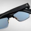 Sunglasses Model Bugsy in color Black with Cerulean CR39 Lenses from Jacques Marie Mage