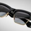 Sunglasses Model Bugsy in color Eclipse 2 with Jet Gradient Lenses from Jacques Marie Mage