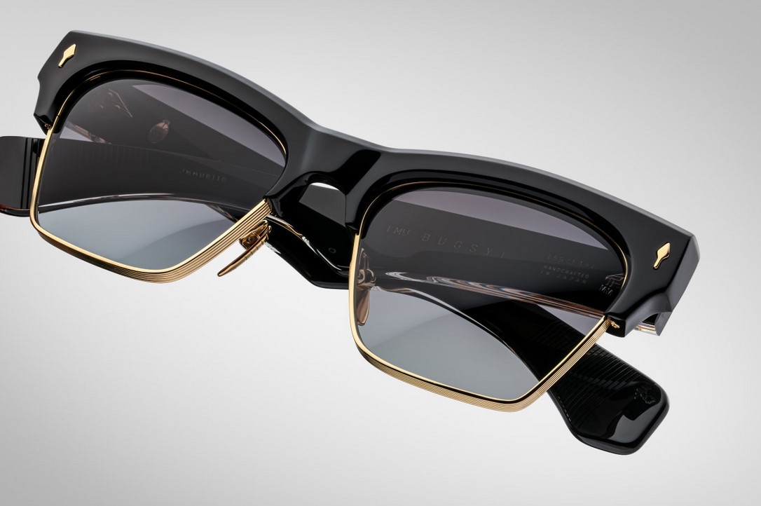 Sunglasses Model Bugsy in color Eclipse 2 with Jet Gradient Lenses from Jacques Marie Mage
