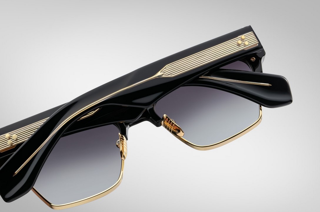 Sunglasses Model Bugsy in color Eclipse 2 with Jet Gradient Lenses from Jacques Marie Mage