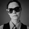 Sunglasses Model Bugsy in color Eclipse 2 with Jet Gradient Lenses from Jacques Marie Mage