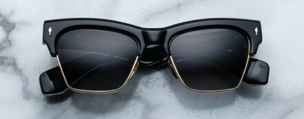 Sunglasses Model Bugsy in color Eclipse 2 with Jet Gradient Lenses from Jacques Marie Mage