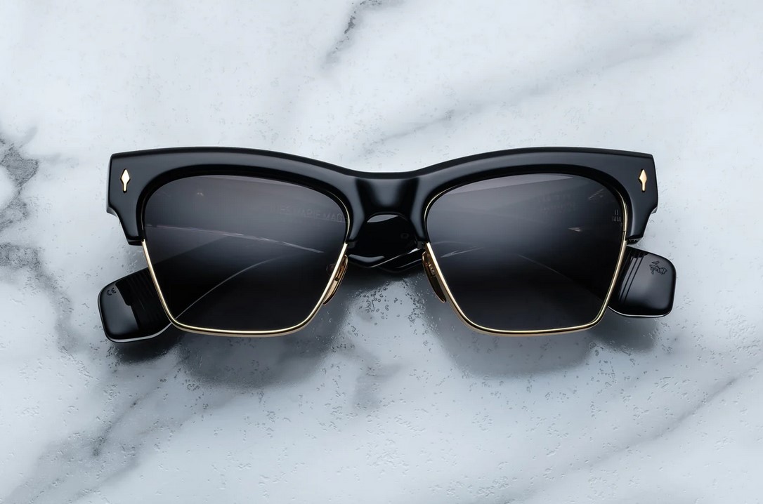 Sunglasses Model Bugsy in color Eclipse 2 with Jet Gradient Lenses from Jacques Marie Mage