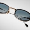 Sunglasses Model Hardin in Color Hades with Blue Gradient Glass lenses from Jacques Marie Mage's collection
