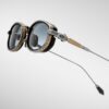 Sunglasses Model Hardin in Color Hades with Blue Gradient Glass lenses from Jacques Marie Mage's collection