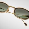Sunglasses Model Hardin in Color Hera with Green Gradient Glass lenses from Jacques Marie Mage's collection
