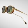 Sunglasses Model Hardin in Color Hera with Green Gradient Glass lenses from Jacques Marie Mage's collection