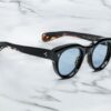 Sunglasses Model Molitor in color Noir with Cerulean CR39 Lenses from Jacques Marie Mage