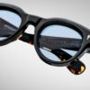 Sunglasses Model Molitor in color Noir with Cerulean CR39 Lenses from Jacques Marie Mage