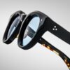 Sunglasses Model Molitor in color Noir with Cerulean CR39 Lenses from Jacques Marie Mage