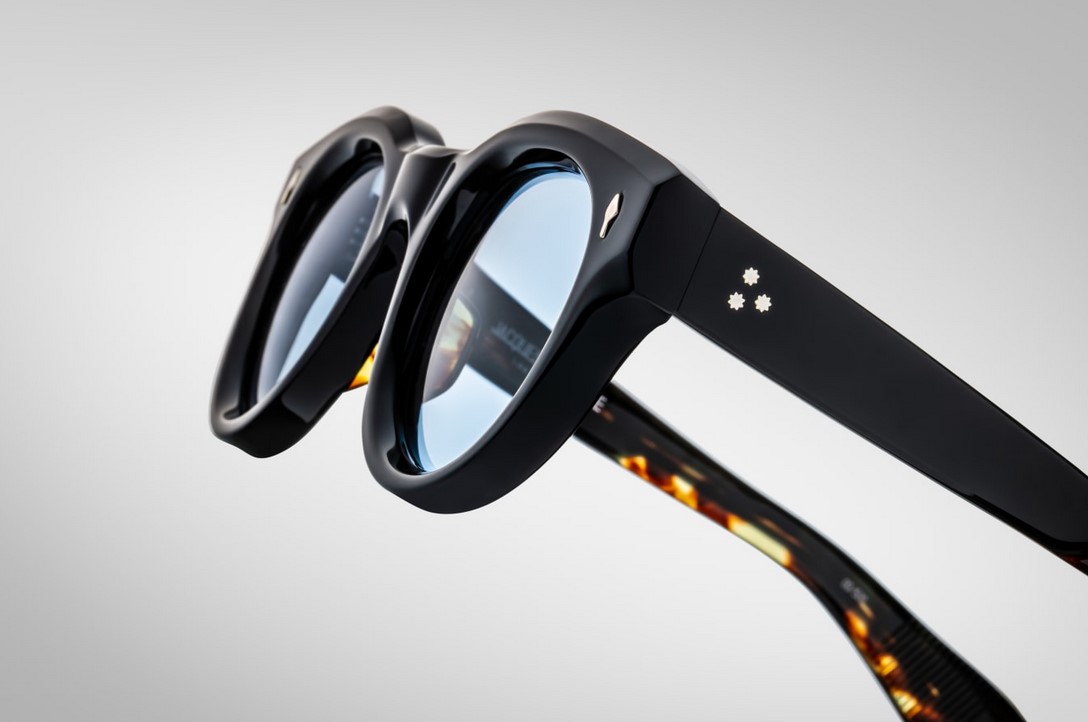 Sunglasses Model Molitor in color Noir with Cerulean CR39 Lenses from Jacques Marie Mage