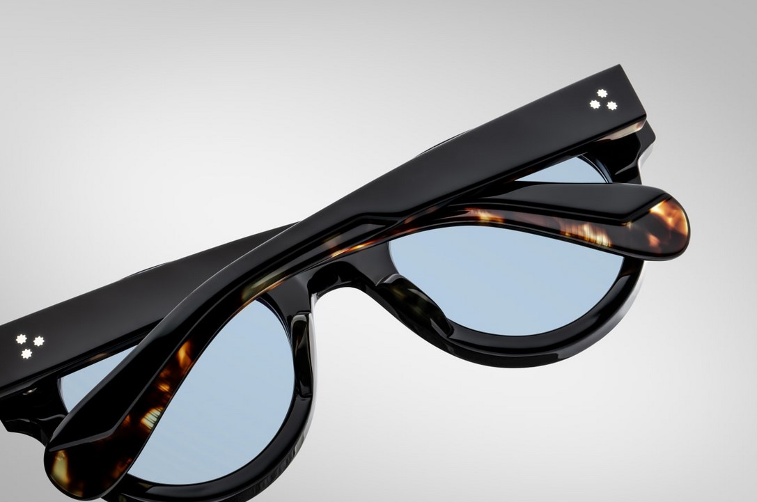 Sunglasses Model Molitor in color Noir with Cerulean CR39 Lenses from Jacques Marie Mage