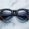 Sunglasses Model Molitor in color Noir with Cerulean CR39 Lenses from Jacques Marie Mage
