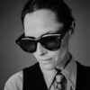 Sunglasses Model Molitor in color Noir with Cerulean CR39 Lenses from Jacques Marie Mage
