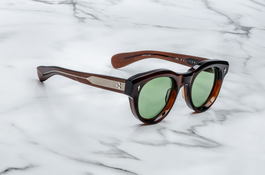 Sunglasses Model Molitor in color Zoltar with Vintage Green CR39 Lenses from Jacques Marie Mage
