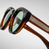 Sunglasses Model Molitor in color Zoltar with Vintage Green CR39 Lenses from Jacques Marie Mage