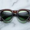 Sunglasses Model Molitor in color Zoltar with Vintage Green CR39 Lenses from Jacques Marie Mage