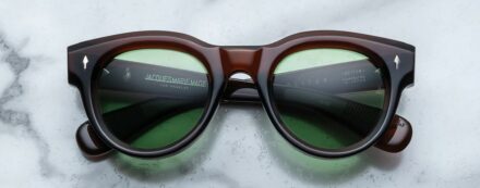 Sunglasses Model Molitor in color Zoltar with Vintage Green CR39 Lenses from Jacques Marie Mage