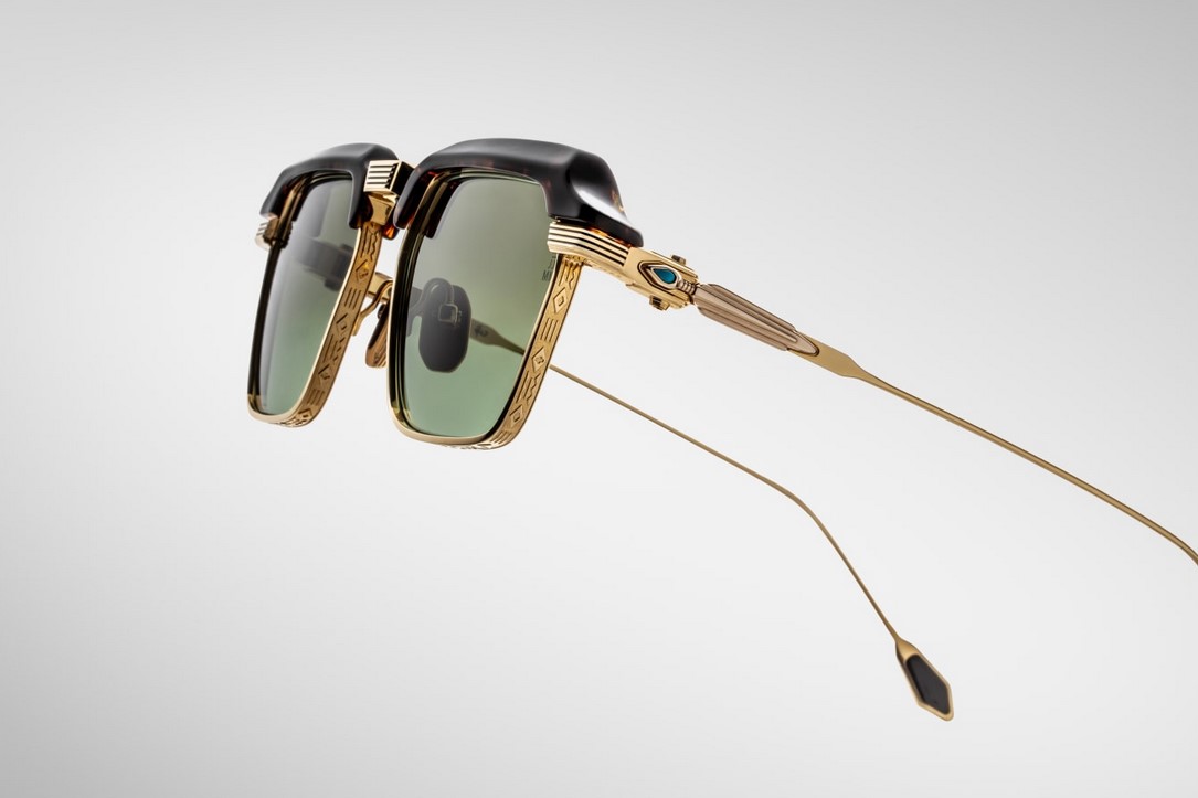 Sunglasses Model Worland in Color Hera with Brush Glass lenses from Jacques Marie Mage's collection