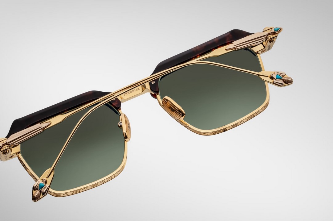 Sunglasses Model Worland in Color Hera with Brush Glass lenses from Jacques Marie Mage's collection
