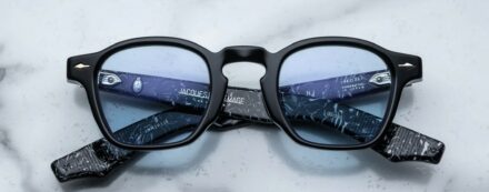 Sunglasses Model Zephirin in Polaris with Blue Bird lenses from Jacques Marie Mage