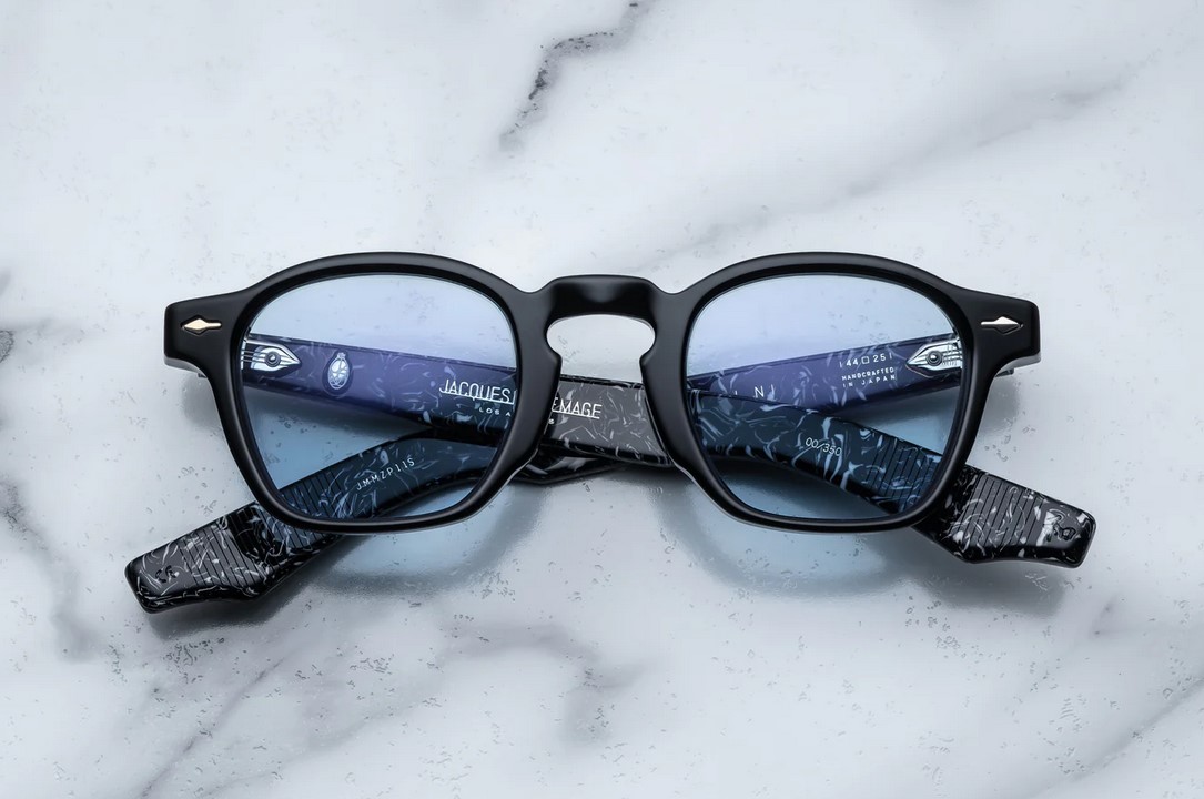 Sunglasses Model Zephirin in Polaris with Blue Bird lenses from Jacques Marie Mage