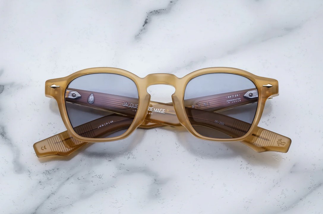 Sunglasses Model Zephirin in Saffron with Pebble lenses from Jacques Marie Mage