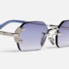 Sunglasses Model Amaru in Color C524 with Dark Blue gradient lenses from John Dalia