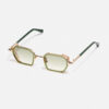 Sunglasses Model Dennis in C431 with Clear Green Gradient lenses from John Dalia