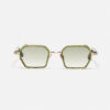 Sunglasses Model Dennis in C431 with Clear Green Gradient lenses from John Dalia